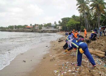 Hoteleros  encomian labor de ADN y otras autoridades en la limpieza del litoral de Santo Domingo
