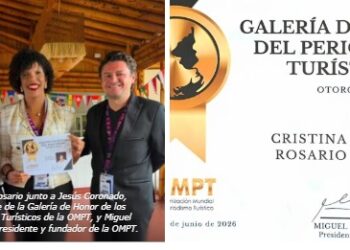 Cristina Rosario, primera comunicadora dominicana en la Galería de Honor de la OMPT
